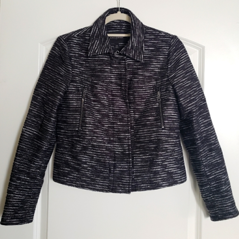 BR biker black/silver jacket